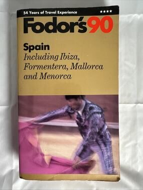 1990 Fodor’s 90 Spain Traveler Guide And Book